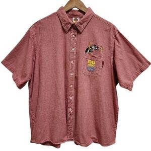 Looney Toones Shirt Women 26 Red Gingham Sylvester Tweety Go Away And Stay There